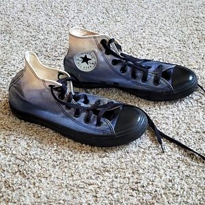 Converse white-blue Ombre High Tops